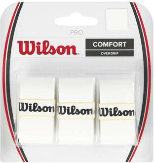 Wilson Pro Overgrip Verpakking 3 Stuks-Wit - nosize