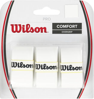 Wilson Pro Overgrip Verpakking 3 Stuks wit - one size