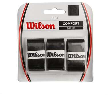 Wilson Pro Overgrip Verpakking 3 Stuks-Zwart - nosize