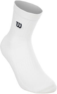 Wilson Quarter Tennissokken Unisex-wit, donkerblauw - 35-37,38-42,43-46