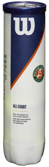 Wilson Roland garros all court tennisballen (set van 4) Geel - One size