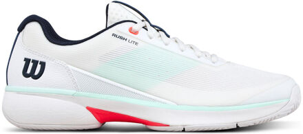 Wilson Rush Lite 5 Allcourt schoen Heren-wit, turkoois - 40 2/3,41 1/3,42,42 2/3,43 1/3,44,44 2/3,45 1/3,46,46 2/3,47 1/3,48,49 1/3