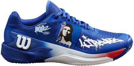 Wilson Rush Pro 4.0 Hope Paris Tennisschoenen Dames-Blauw,Wit - 36 2/3