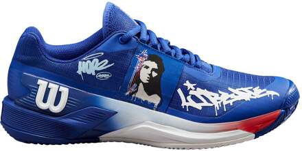 Wilson Rush Pro 4.0 Hope Paris Tennisschoenen Dames-Blauw,Wit - 36,36 2/3,37 1/3,38,38 2/3,39 1/3,40,40 2/3,41 1/3,42,42 2/3,43 1/3