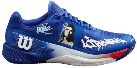 Wilson Rush Pro 4.0 Hope Paris Tennisschoenen Dames-Blauw,Wit - 37 1/3