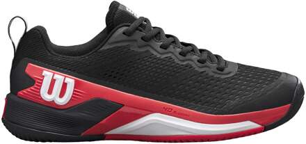 Wilson Rush Pro 4.5 Tennisschoenen Heren-Zwart,Rood - 40,40 2/3,41 1/3,42,42 2/3,43 1/3,44,44 2/3,45 1/3,46,46 2/3,47 1/3,48,49 1/3