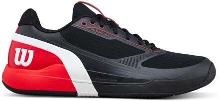 Wilson Rush Pro 5 Allcourt schoen Heren-zwart, neonrood - 42 2/3