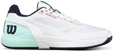 Wilson Rush Pro 5 Tennisschoenen Heren-wit, turkoois - 40,40 2/3,41 1/3,42,42 2/3,43 1/3,44,44 2/3,45 1/3,46,46 2/3,47 1/3,48,49 1/3