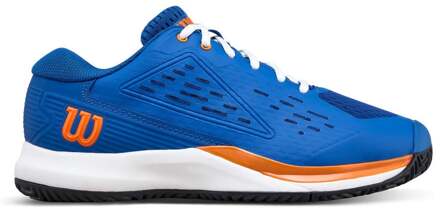 Wilson Rush Pro Ace Jr Allcourt schoen Kinderen-blauw, oranje - 38 2/3