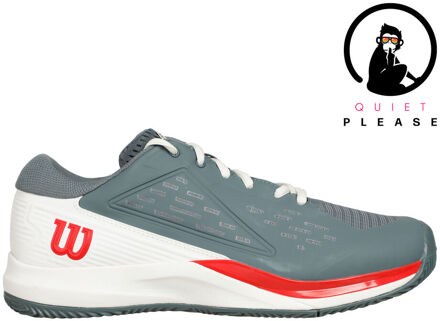 Wilson Rush Pro Ace Quiet Please Tennisschoenen Heren-Grijs,Oranje - 40 2/3,42,42 2/3,43 1/3,44,44 2/3,45 1/3,46,46 2/3,47 1/3