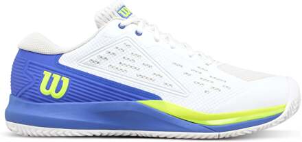 Wilson Rush Pro Ace Tennisschoenen Heren-Wit,Blauw - 40,40 2/3,41 1/3,42,42 2/3,43 1/3,44,44 2/3,45 1/3,46,46 2/3,47 1/3,48,49 1/3