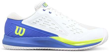 Wilson Rush Pro Ace Tennisschoenen Heren-Wit,Blauw - 44,44 2/3,46,46 2/3,47 1/3,48,49 1/3