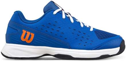 Wilson Rush Pro Jr Allcourt schoen Kinderen-blauw, oranje - 38 2/3