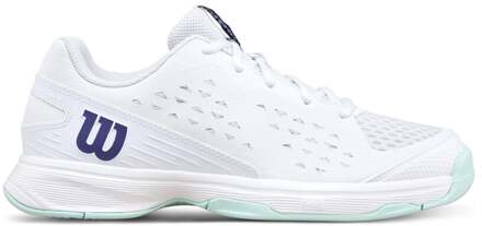 Wilson Rush Pro Jr Allcourt schoen Kinderen-wit, turkoois - 34