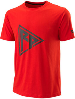 Wilson Rush Pro Tech T-shirt Heren rood - S
