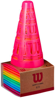 Wilson Safe Cones Markeringskegels Verpakking 12 Stuks veelkleurig - one size