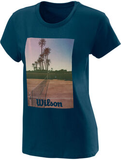 Wilson Scenic Tech T-shirt Dames donkerblauw - M