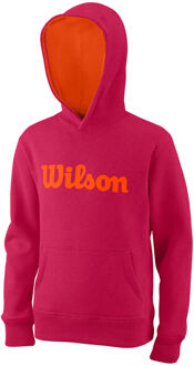 Wilson Script Cotton Po Sweater Met Capuchon Kinderen pink - L