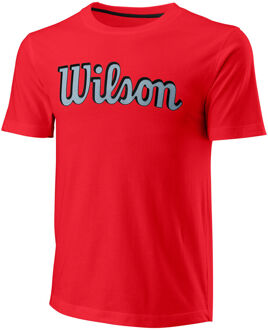 Wilson Script Eco Slimfit T-shirt Heren rood - S,M
