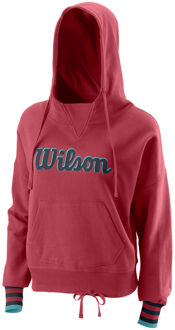 Wilson Script Eco Sweater Met Capuchon Dames rood - XS,S