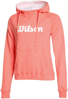 Wilson Script Sweater Met Capuchon Dames koraal - L