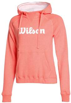 Wilson Script Sweater Met Capuchon Dames koraal