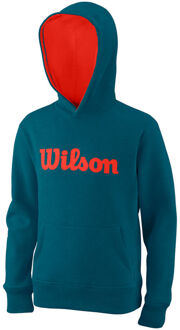 Wilson Script Sweater Met Capuchon Kinderen blauw - L