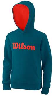 Wilson Script Sweater Met Capuchon Kinderen blauw