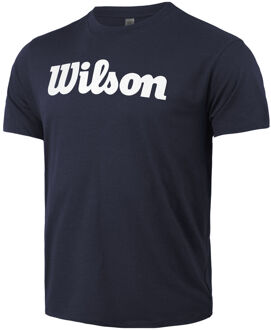 Wilson Script Tech T-shirt Heren blauw