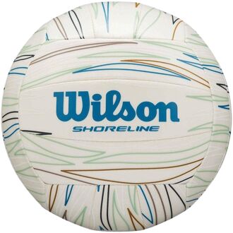 Wilson Shoreline Eco Beachvolleybal wit - blauw - groen - bruin - 1-SIZE