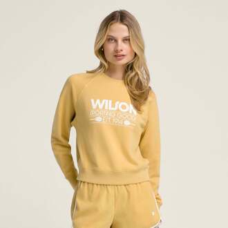 Wilson Sideline Crew Sweatshirt Dames-Goudgeel - M