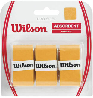 Wilson Soft Overgrip Verpakking 3 Stuks goud - one size