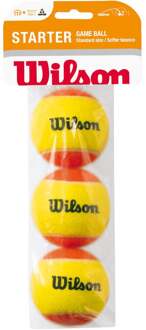 Wilson Starter Balls (Stage 2) Zak Met 3 Stuks geel - nosize