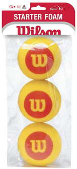 Wilson Starter Foam Balls (Stage 3) Zak Met 3 Stuks rood - nosize