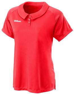 Wilson Team II Polo Dames-Koraal - S