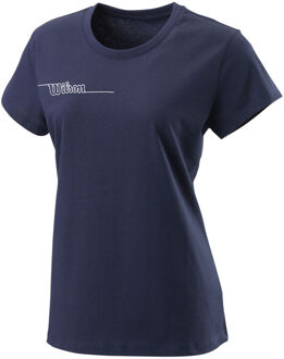 Wilson Team II Tech T-shirt Dames donkerblauw - XS