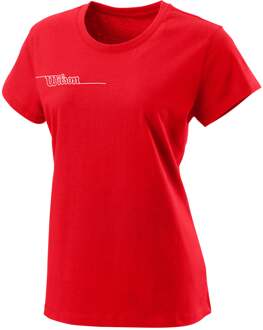 Wilson Team II Tech T-shirt Dames-Rood - XS,S,M,L,XL