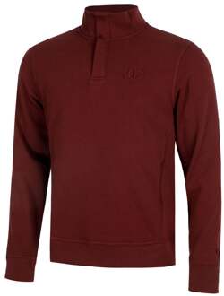 Wilson Tennis Club 1/2 Zip Mock Sweatshirt Heren-berry - XXL