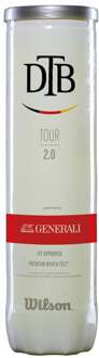 Wilson Tour DTB Tour 2.0 Verpakking 4 Stuks geel - nosize