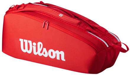 Wilson Tour Super Tour Tennistas 6 Stuks-Rood - nosize