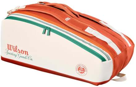 Wilson Tour Team Roland Garros Tennistas 9 stuks crème - nosize
