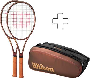 Wilson Verpakking 2 stuks 97L V14 Plus rackettas bruin