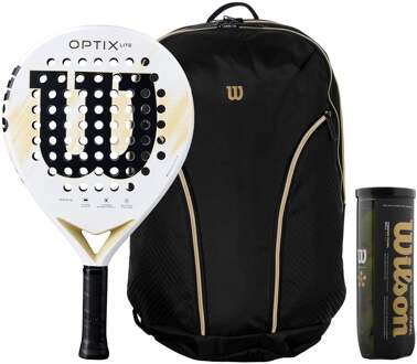 Wilson Verpakking 3 stuks Optix V2 Lite  Plus balverpakking, Plus rackettas wit - nosize