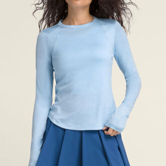 Wilson W All Day Long Sleeve Longsleeve -blauw - XS,L,XL