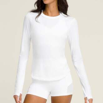 Wilson W All Day Long Sleeve Longsleeve -wit - M