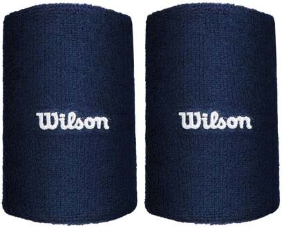 Wilson Wide Terry Zweetband Unisex donkerblauw - nosize