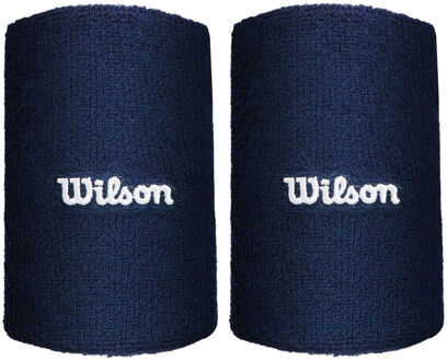 Wilson Wide Terry Zweetband Unisex donkerblauw - nosize