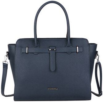 Wimona Sienna Handtas / Laptoptas 15,6 inch - Donkerblauw