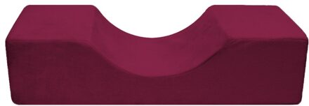 Wimper Extension Kussen Ergonomische Schoonheidssalon Kussen Hoofdsteun Nek Ondersteuning wijn rood