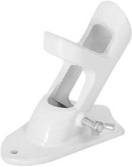 Wind Proof Aluminium Twee Positie Tuin Montagebeugel Accessoires Outdoor Display Yard Duurzaam Vaststelling Vlag Pole Houder wit